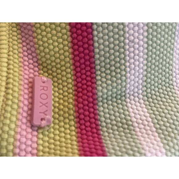 ROXY Soul Bikini Seacrest Stripe 2 Piece Set Large L Bralette Top Hipster Bottom - Picture 5 of 10